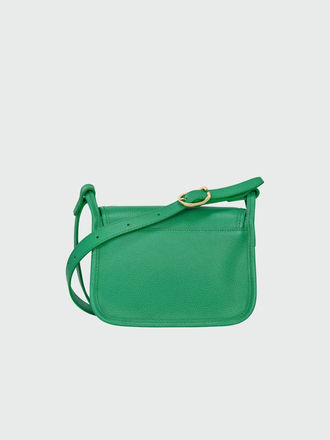 Longchamp -Cartera de cuero cruzada con solapa, Le Foulonné Verde