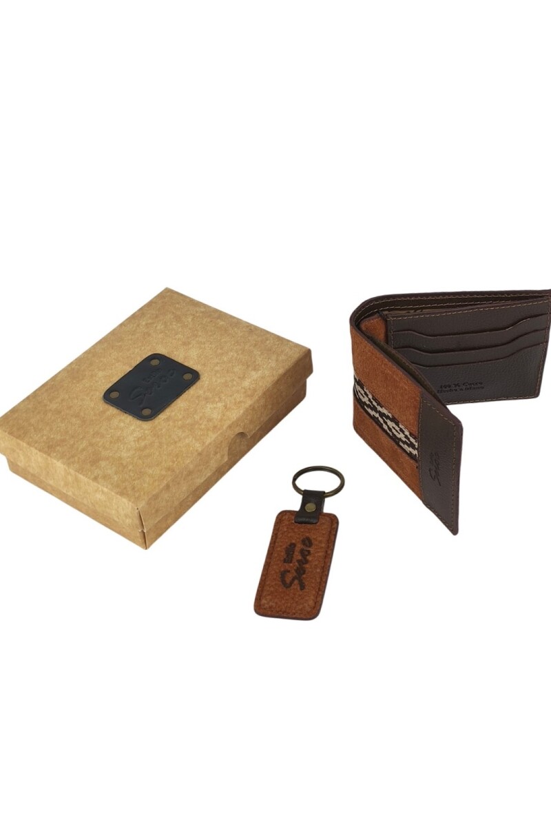 Set de billetera 58 con llavero oxido