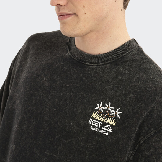 Remera Reef Oversized Negro