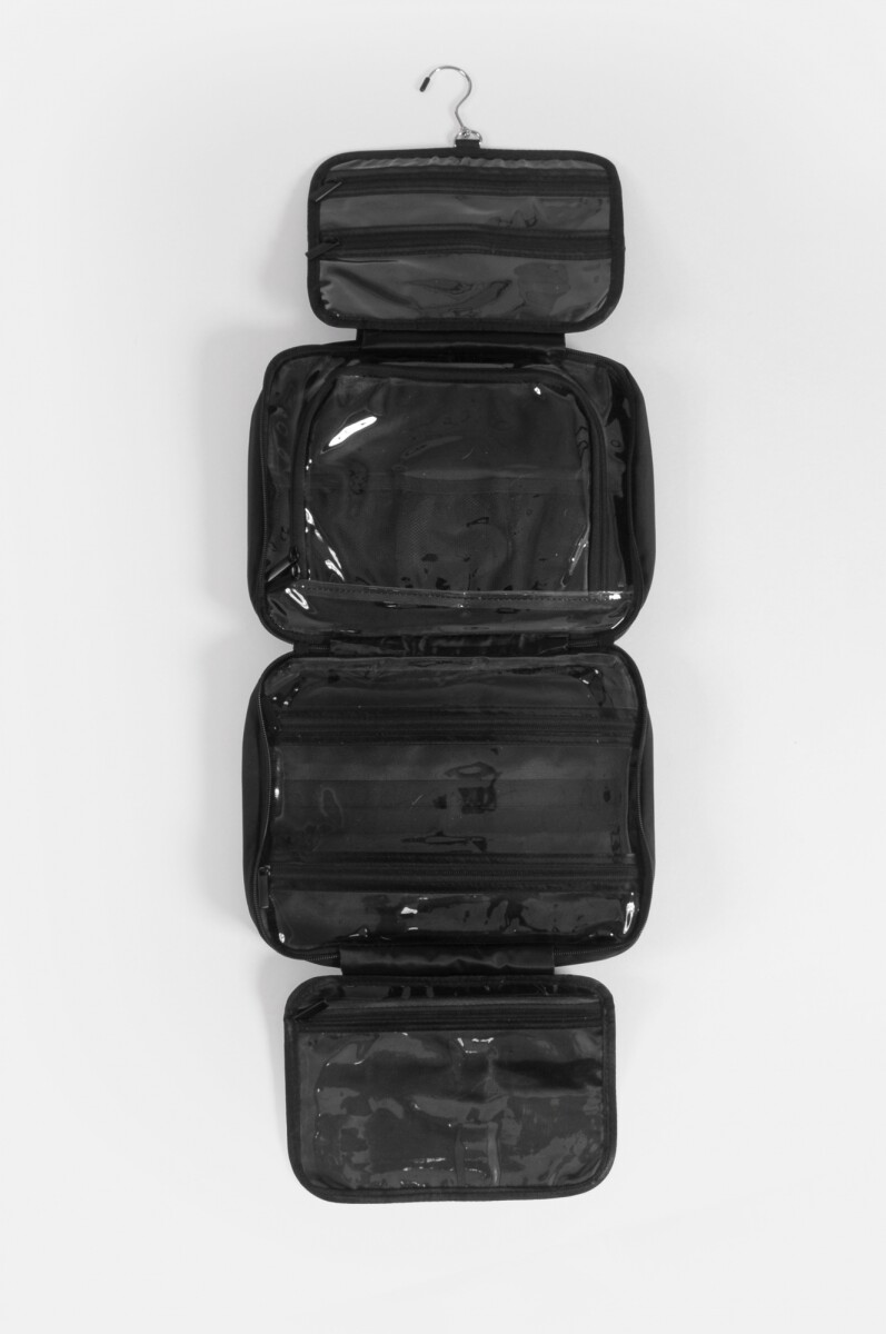 Bolso de viaje plegable con compartimentos - negro 