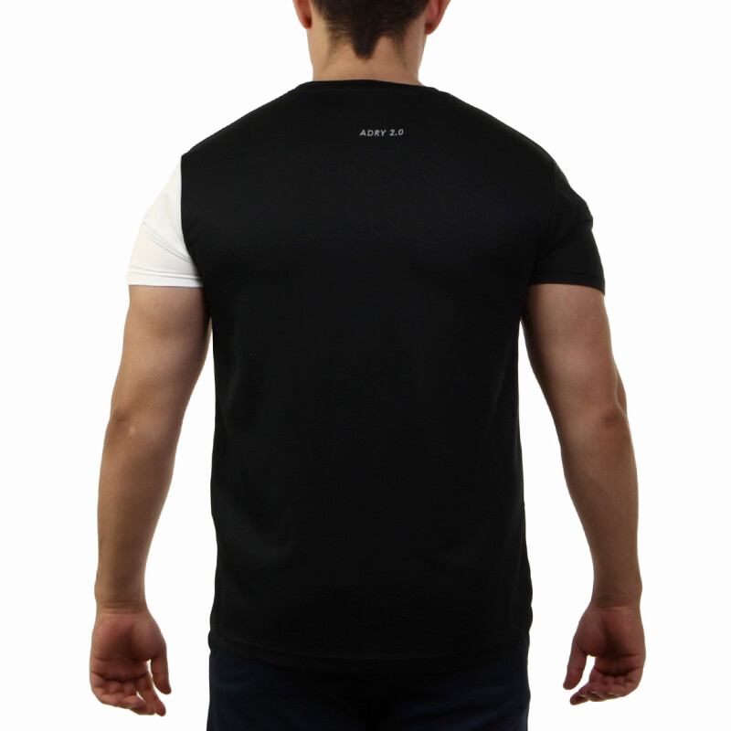 Diadora Hombre Dry Fit T-shirt Contrast - Black/white Negro-blanco