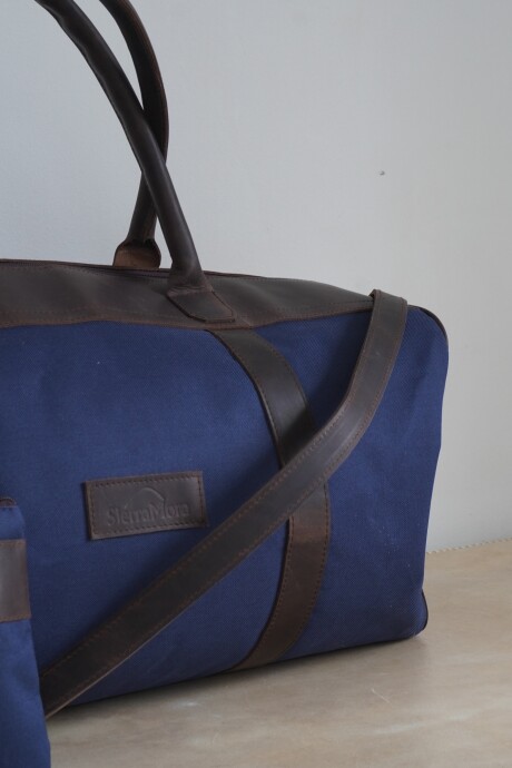 Bolso Sport XL Chocolate / Azul