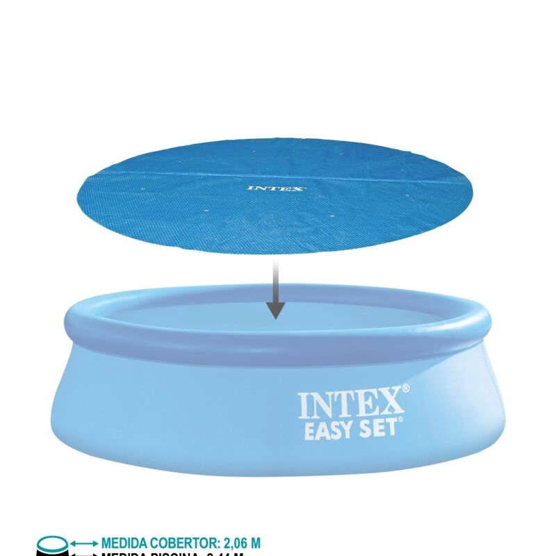 INTEX COBERTOR LONA SOLAR PARA PISCINA DIÁMETRO 2.44 METROS Intex Cobertor Lona Solar Para Piscina Diámetro 2.44 Metros