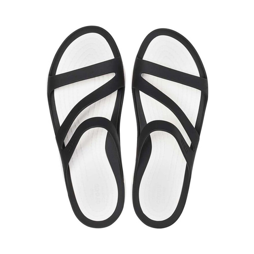 Sandalias Crocs Swiftwater Sandal - Mujer Black/white