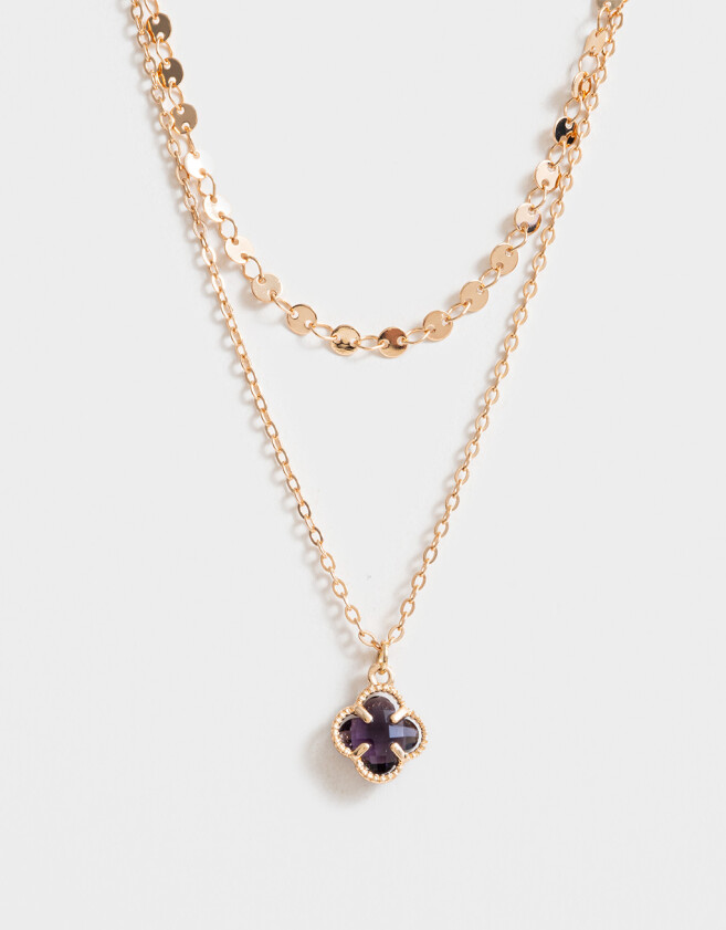 Collares Cortos Con flores Cortos Con Flor Vancleef - Combinacion Multicolor