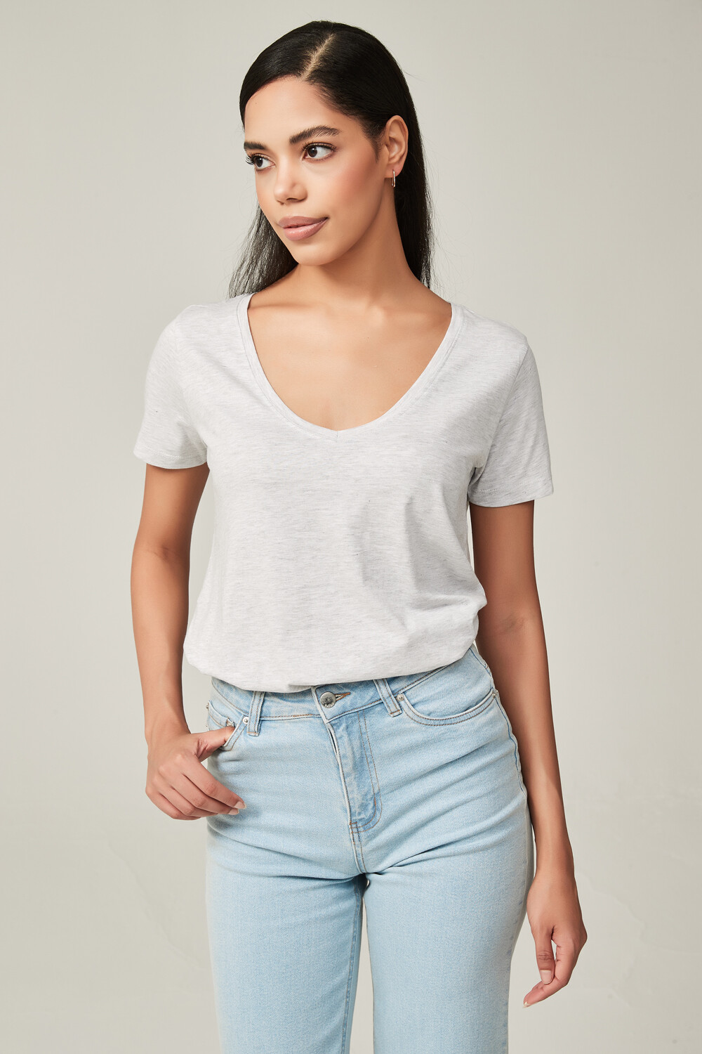 Remera Ursa Gris Melange