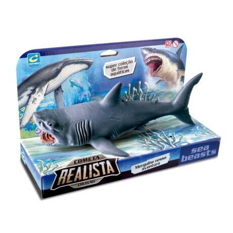Muñeco Tiburón Co213 Realista 28 Cm Universo Binario 001