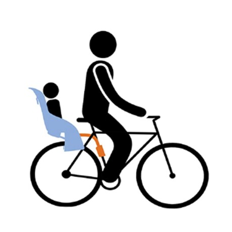 Silla Para Bicicleta Para Niños Bebe Super Segura Comoda Hts Gris Claro
