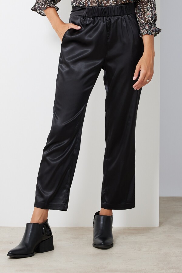 Pantalon Saten NEGRO