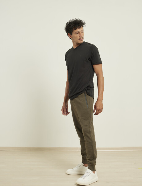 080912 PANTALON JOGGING SLIM HARRY Verde