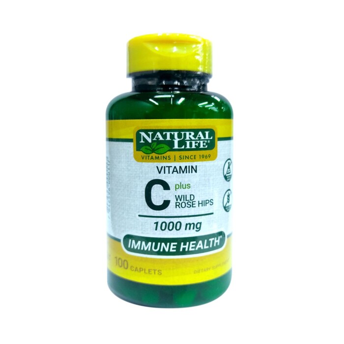 VITAMINA C 1000 MG PLUS W/ ROSE HIPS NAT única