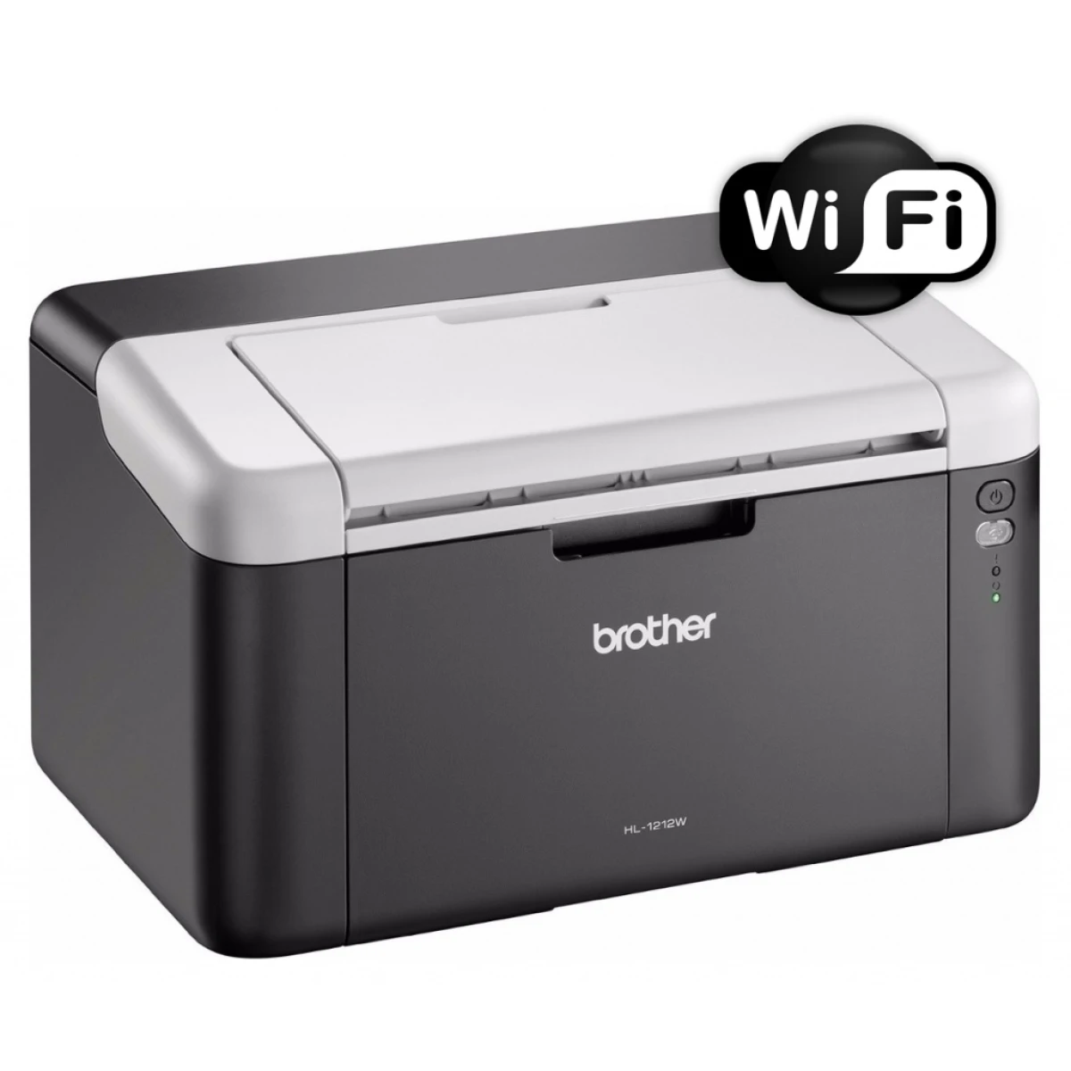Impresora Láser Brother Monocromática HL-1212 WIFI USB - NEGRO 