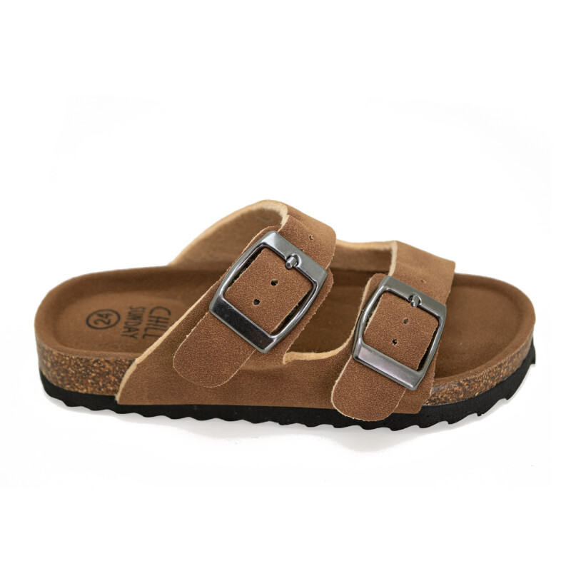 Sandalias Chill Sunday de Niños - YF24K Marron