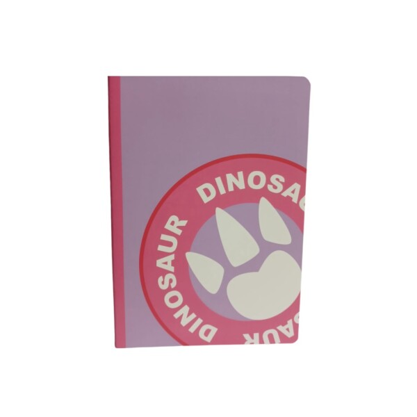 Cuaderno dinosaurio A5 rosa