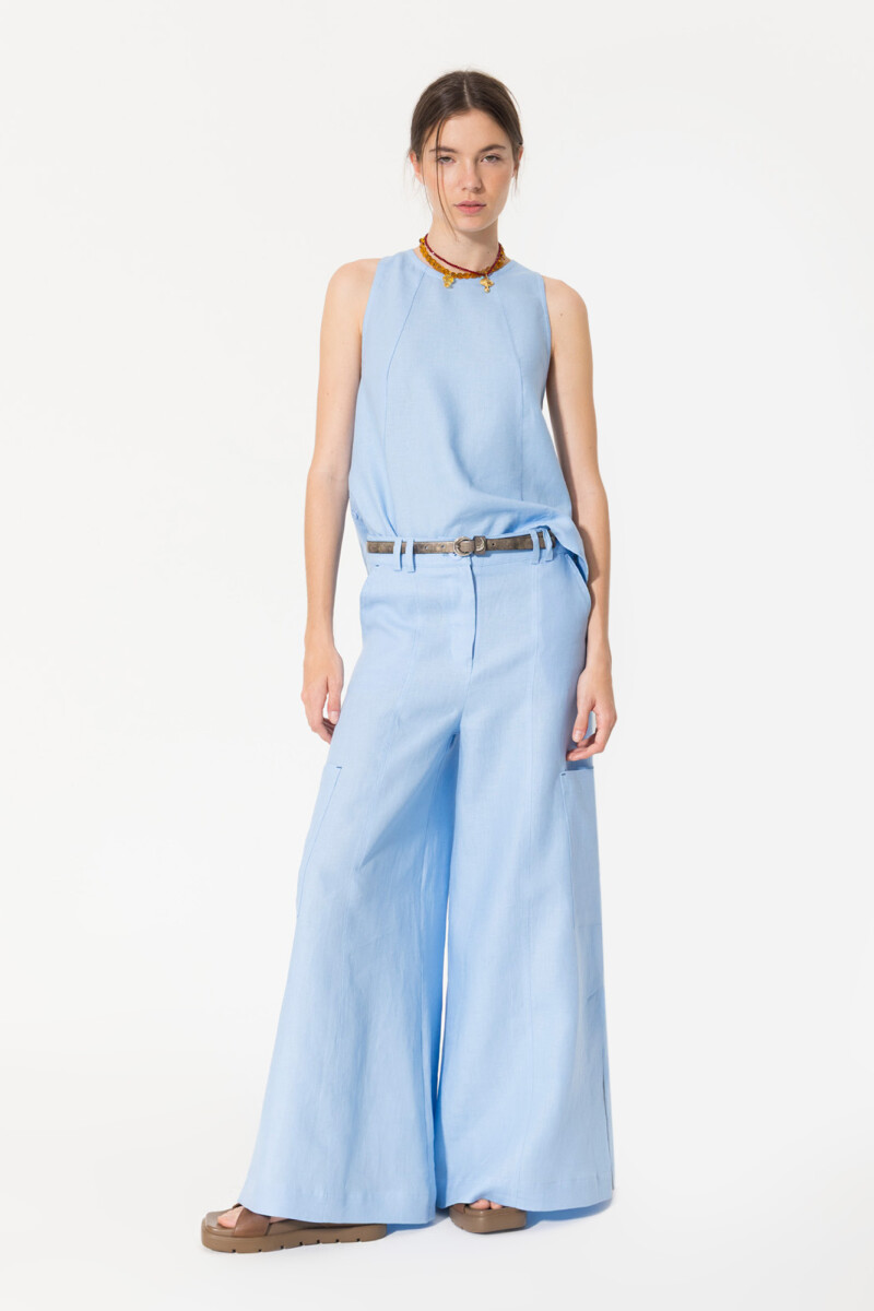 PANTALON JOSEFINA Celeste