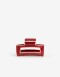 Broche Glossy Broche Rectangular Bicolor - Rojo Medio