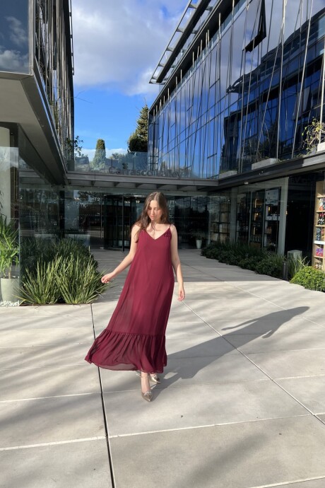 Vestido Matilda Bordeaux