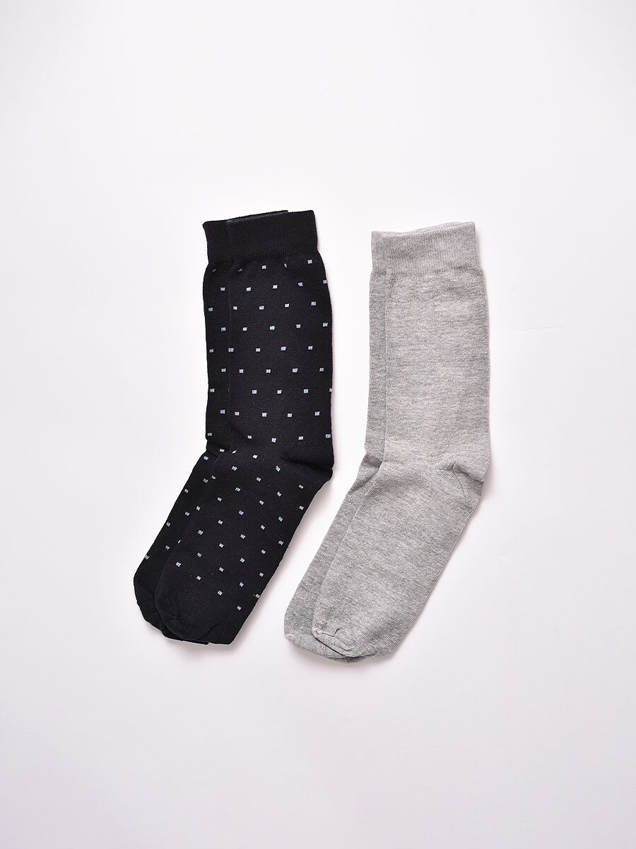 MEDIA HOMBRE PACK X 2 - NEGRO 