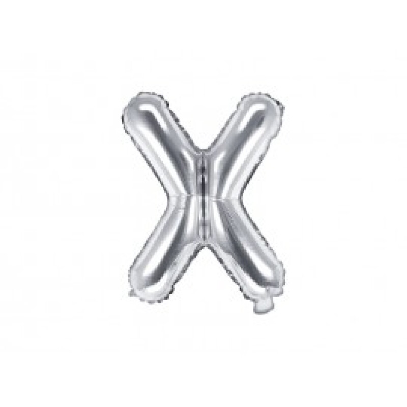Letra Inflable Plateada X