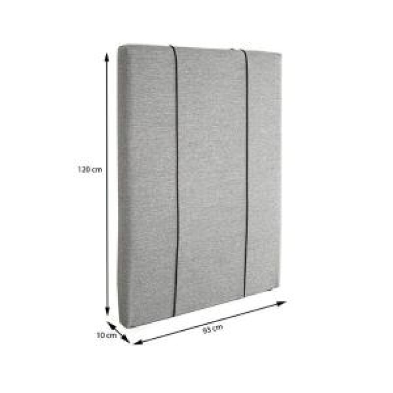 Respaldo de sommier 1 plaza - Color gris con puntitos negros y blancos Respaldo de sommier 1 plaza - Color gris con puntitos negros y blancos