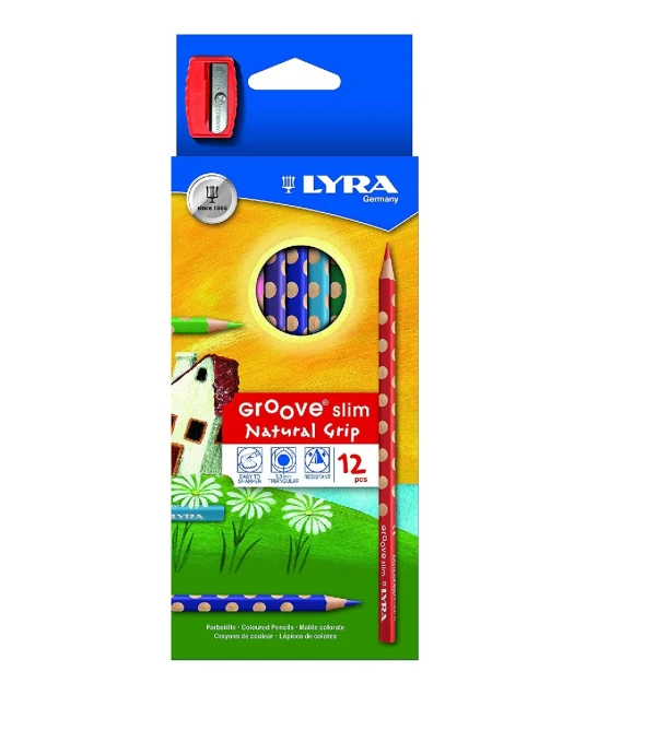 LAPIZ COLORES LYRA GROOVE SLIM X 12 Único