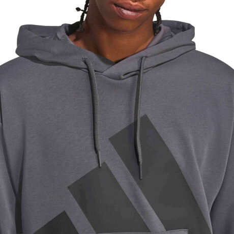 Campera Essentials Big Logo French Terry de Hombre Gris