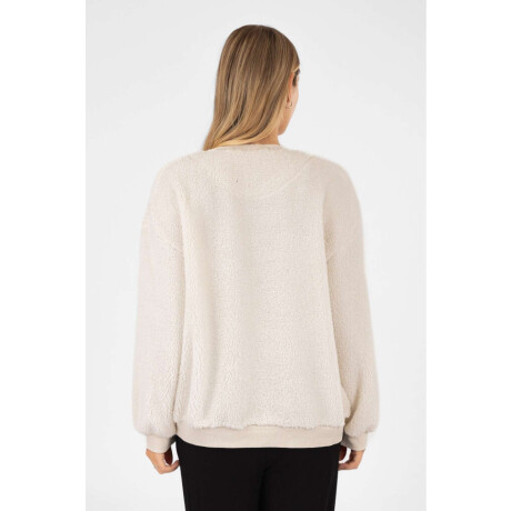 Sweater sherpa mickey Beige