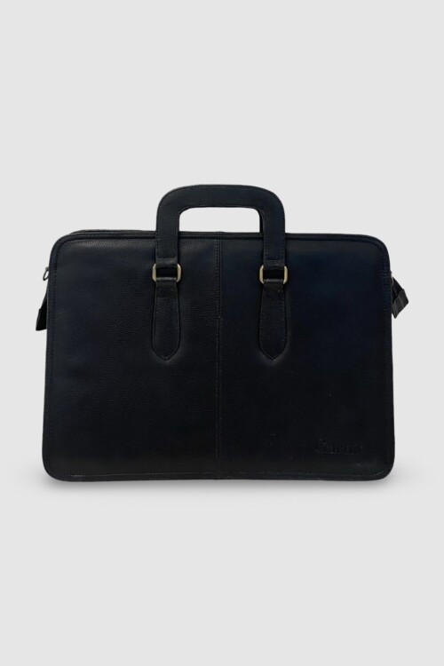 Portafolio de cuero Vancouver Negro
