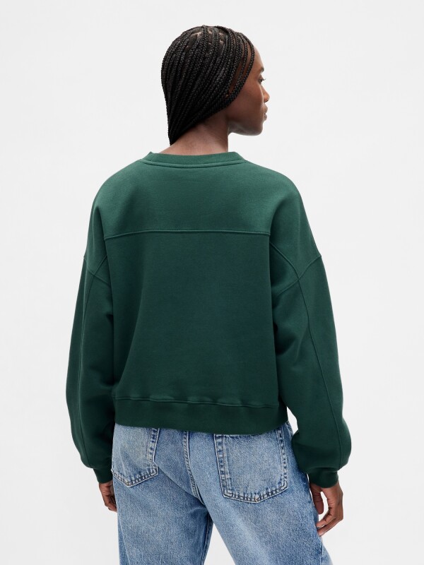 LOGO WEDGE PULLOVER DEEP HUNTER 505