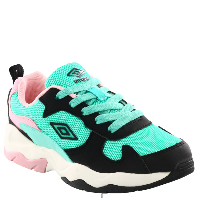 Championes Infantiles Umbro Orbit Verde Agua - Negro - Rosa