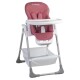 Silla de comer para bebé Bebesit Snack plegable y ajustable gris con cinturón seguro para usar en casa Rosa