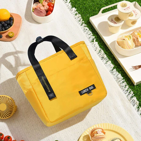 Lunchera unicolor grande Amarillo