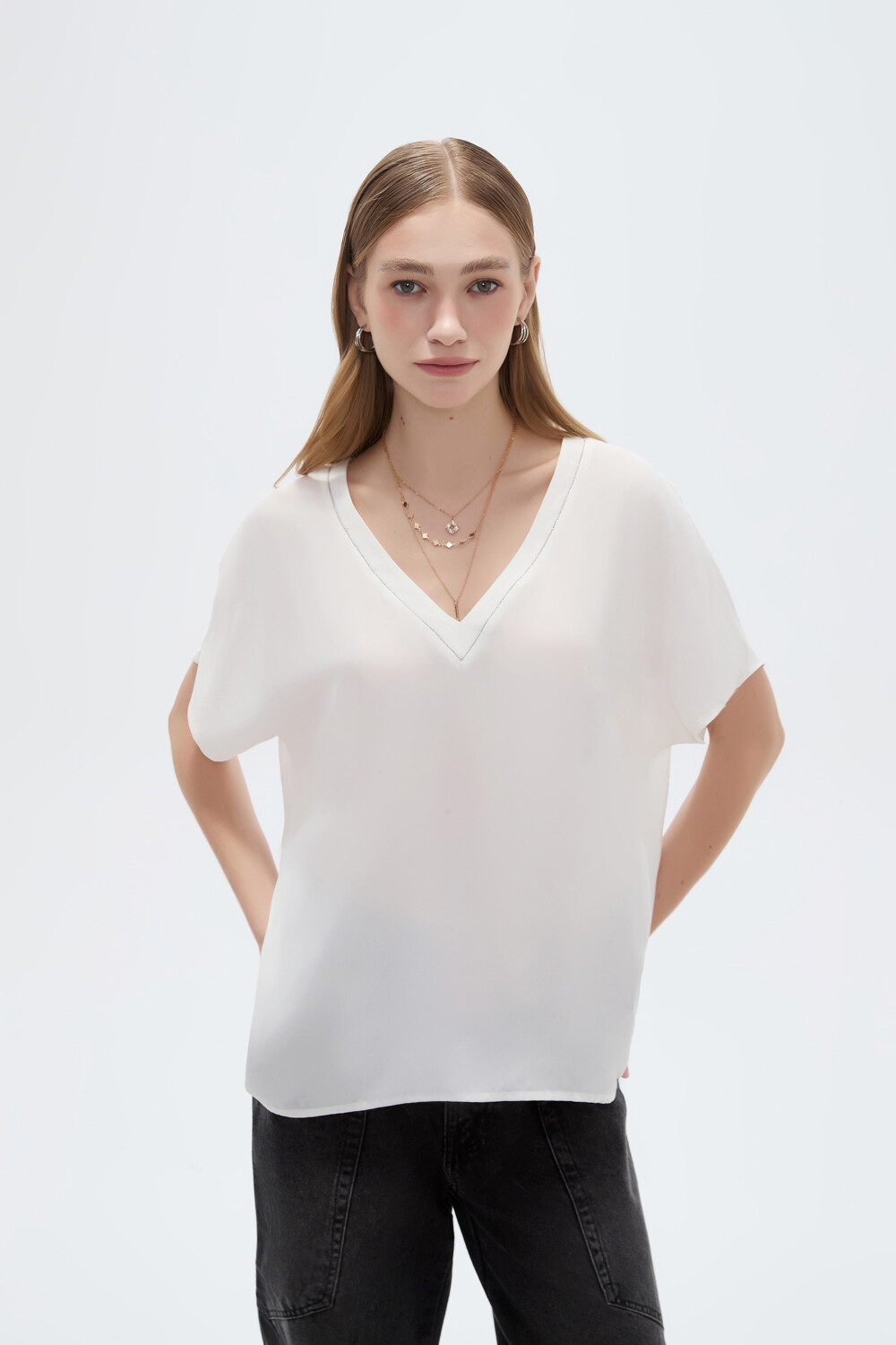 Blusa Poliaz Blanco