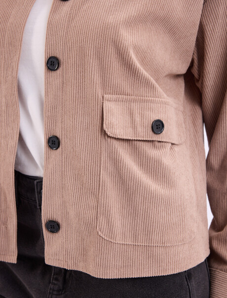 Campera pana Aluna beige