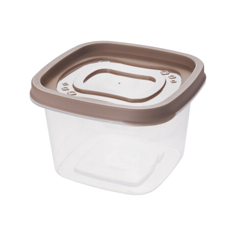 Recipiente Cuadrado 500ml Varios Colores BEIGE