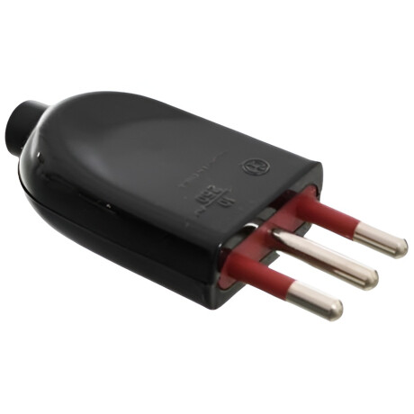 Adaptador - Ficha Macho 3 en Linea 10 Amp - NEGRA | VIVION 5499