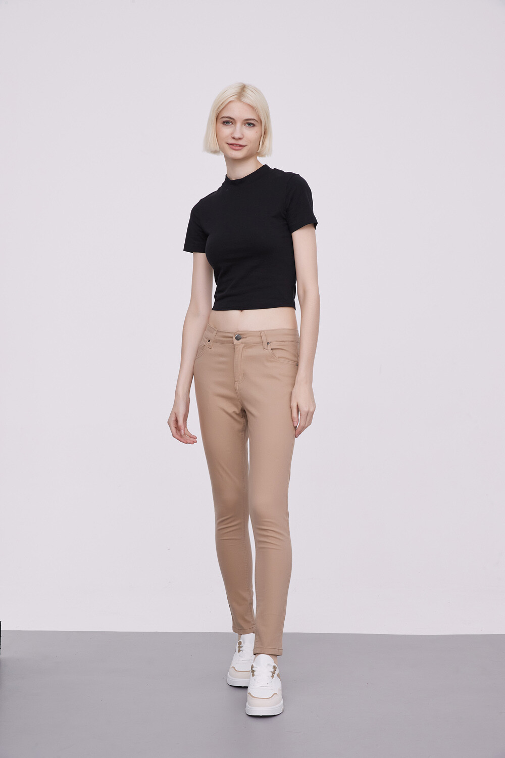 Pantalon Bardot Beige Oscuro