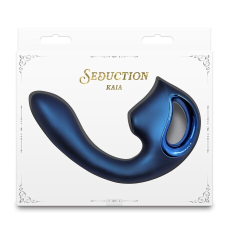 Vibrador Punto G Succionador Clítoris Seduction Kaia Azul