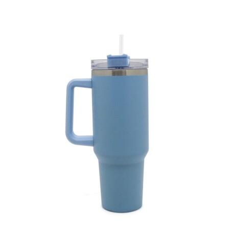 Vaso Térmico Trendy Con Tapa y Sorbete 1.2L CELESTE