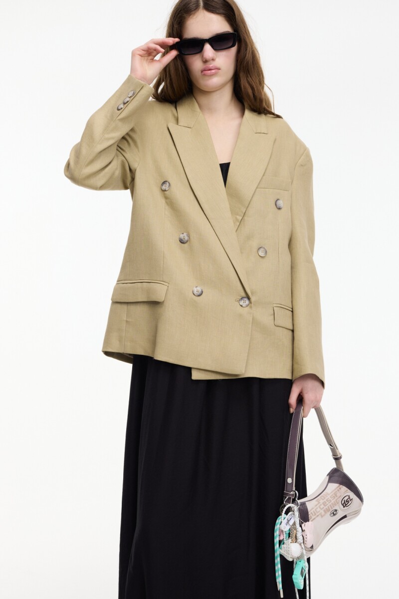 Blazer con botones Beige