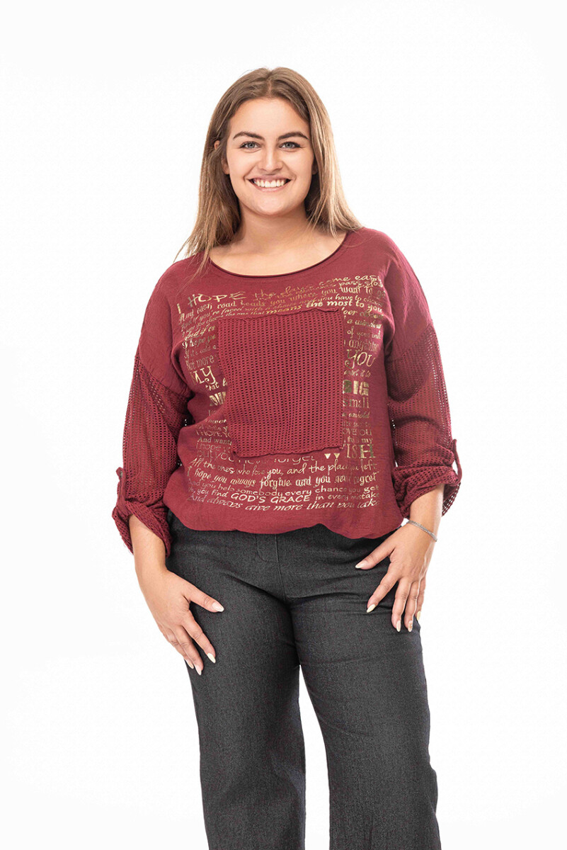 Sweater Florencia - Bordo 