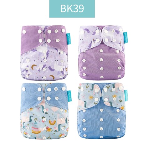Pack X 8 Pañales Reutilizable Ecológico Algodón + 8 Insertos de algodón set x 8 4