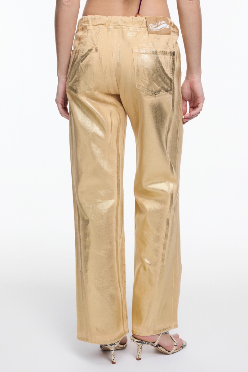 JEAN LAMINADO Oro