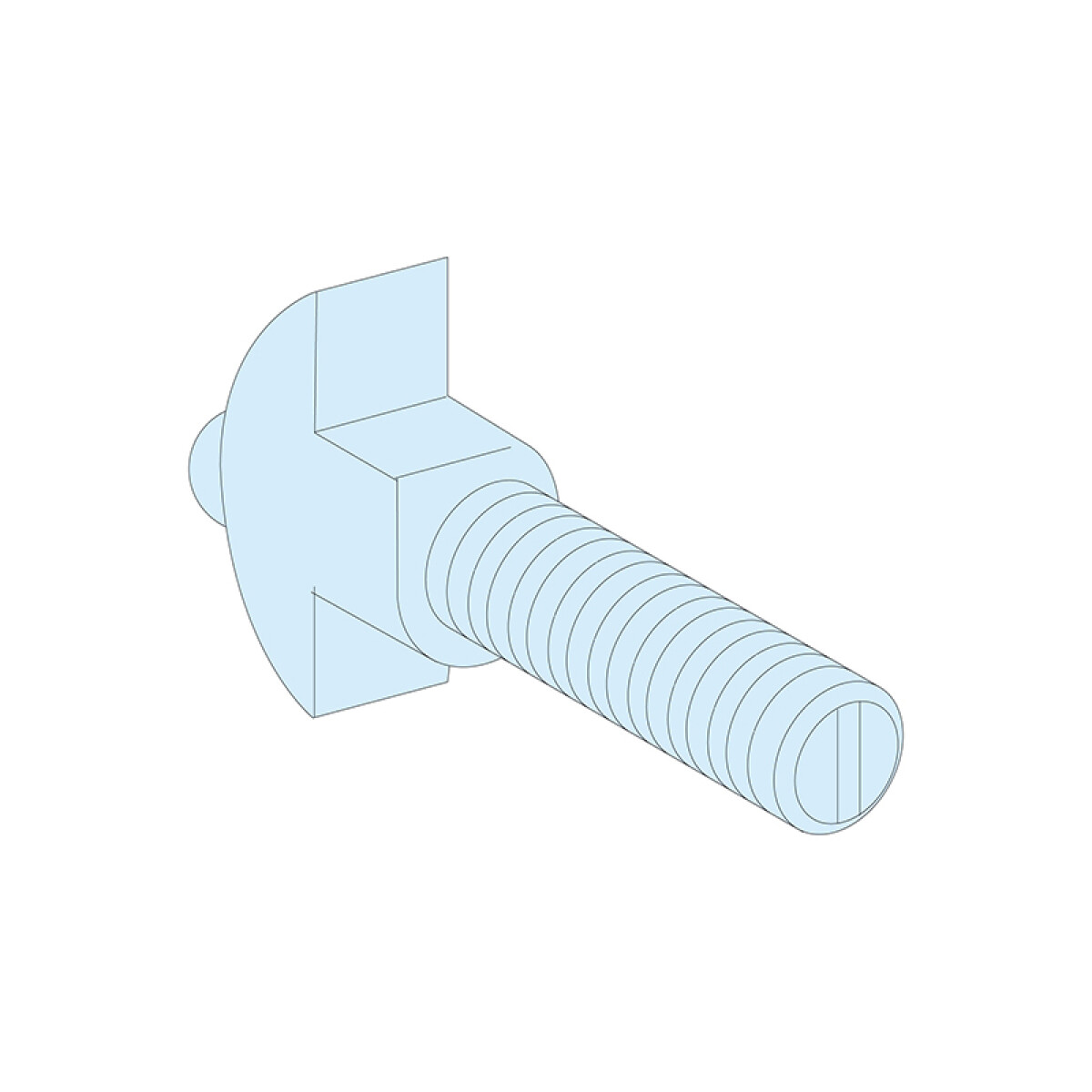 1 tornillo M8 39mm + tuerca + arandela - MG1899 