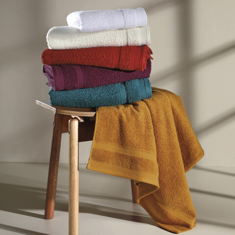 Toalla Baño Dohler Jacquard Marruecos 70 x 140 cm 100% Algodón BORDO