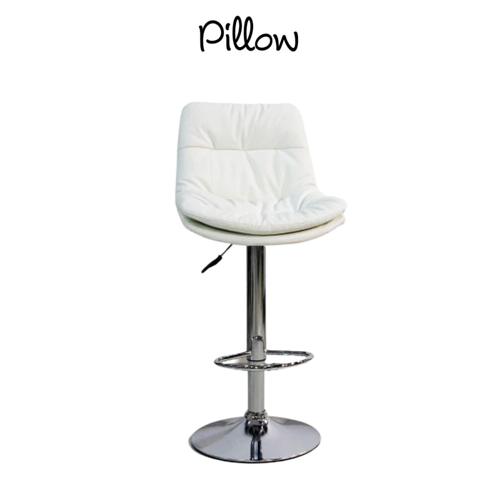 Butaca eco cuero con respaldo alto Pillow Blanco