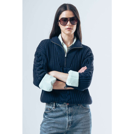 Sweater Zip Blue