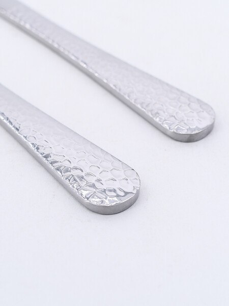 CUCHILLO CRAQUELADO PLATEADO