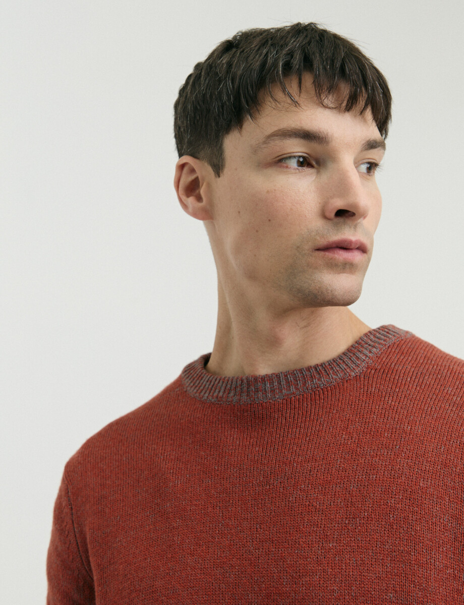 470586 SWEATER FERAUD Ladrillo