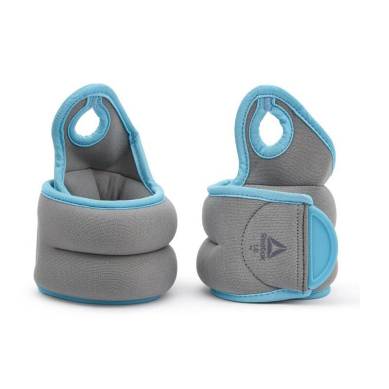 Pesas Muñequeras Reebok 1kg c/u Celeste